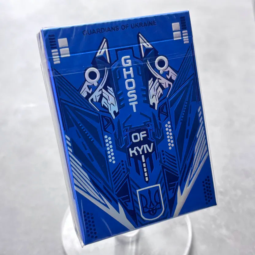 Ghost of Kyiv Weird Holographic Playing Cards