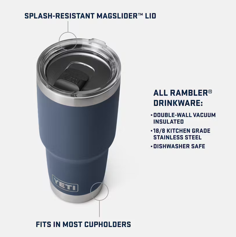 SoCal Playing Cards Yeti 30oz. Rambler (Blue)