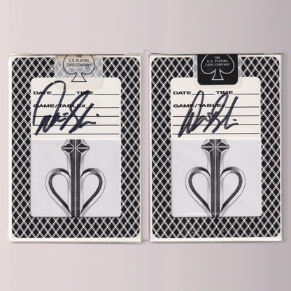 Split Spades Bee (White & Black Signed) [AUCTION]