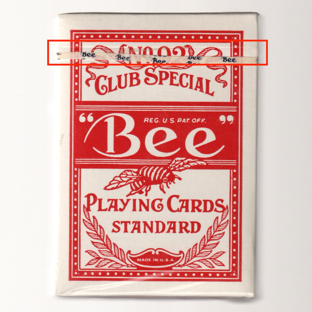 Bee (Red, USPCC Stamp, Ohio-Made) [AUCTION]