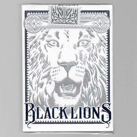 Black Lions Playing Cards (Blue)