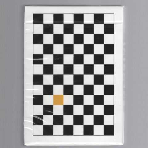 Checkerboard Summer Yellow Playing Cards