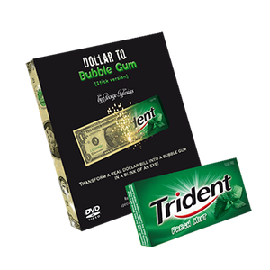 Dollar to Bubble Gum (Trident) by Twister Magic - Trick