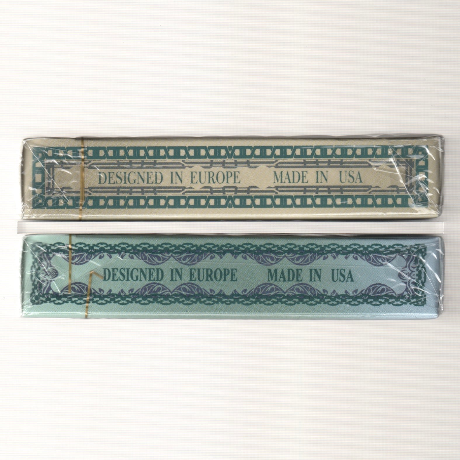 Bicycle Dragonfly Teal & Tan Gilded Editions [AUCTION]