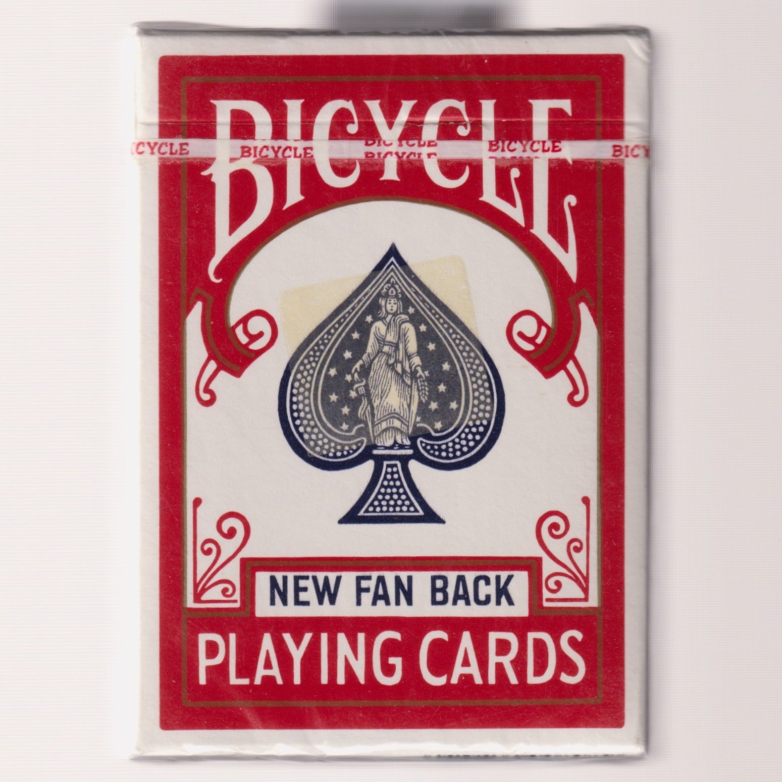 Bicycle New Fan Back (Red, Vintage) [AUCTION]