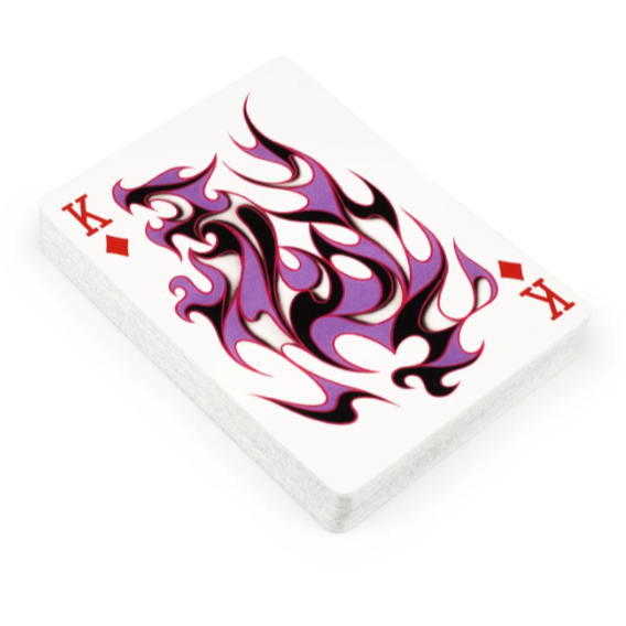 Flaming Speed Dot Playing Cards