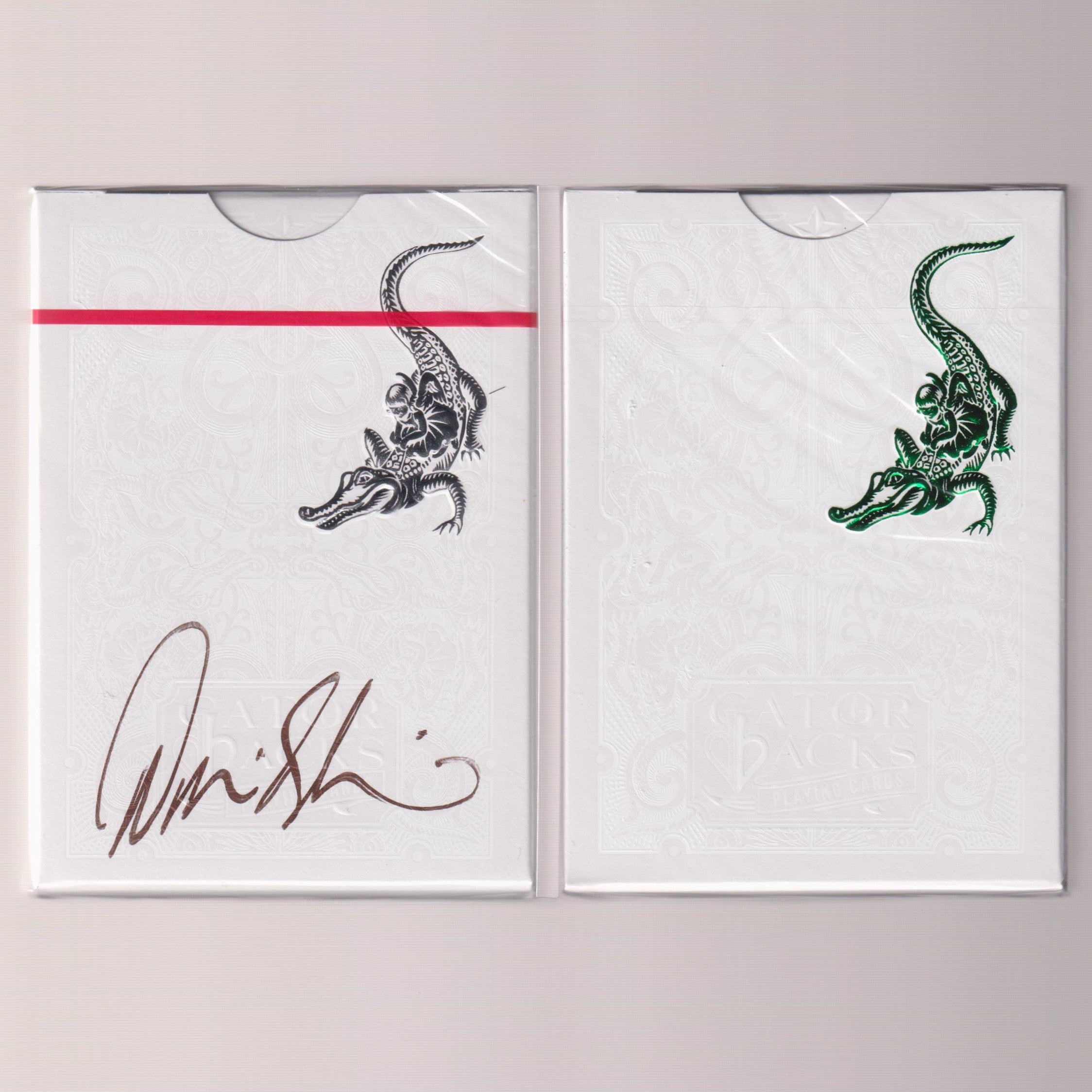 Gatorbacks (Metallic Green/Metallic Silver Signed by David Blaine) [AUCTION]