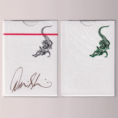 Gatorbacks (Metallic Green/Metallic Silver Signed by David Blaine) [AUCTION]