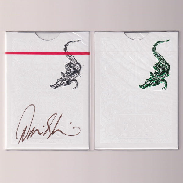 Gatorbacks (Metallic Green/Metallic Silver Signed by David Blaine) [AUCTION]