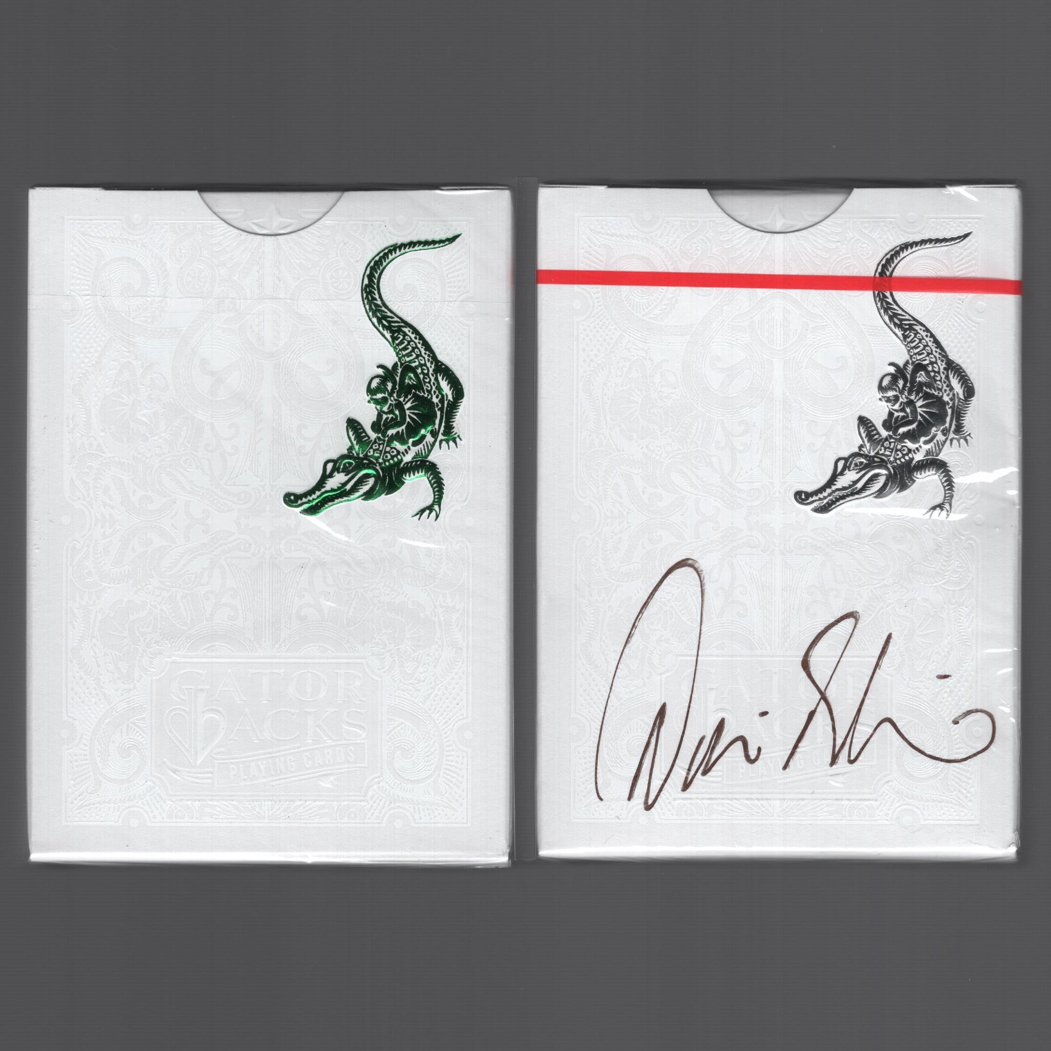 Gatorbacks (Metallic Green/Metallic Silver Signed by David Blaine