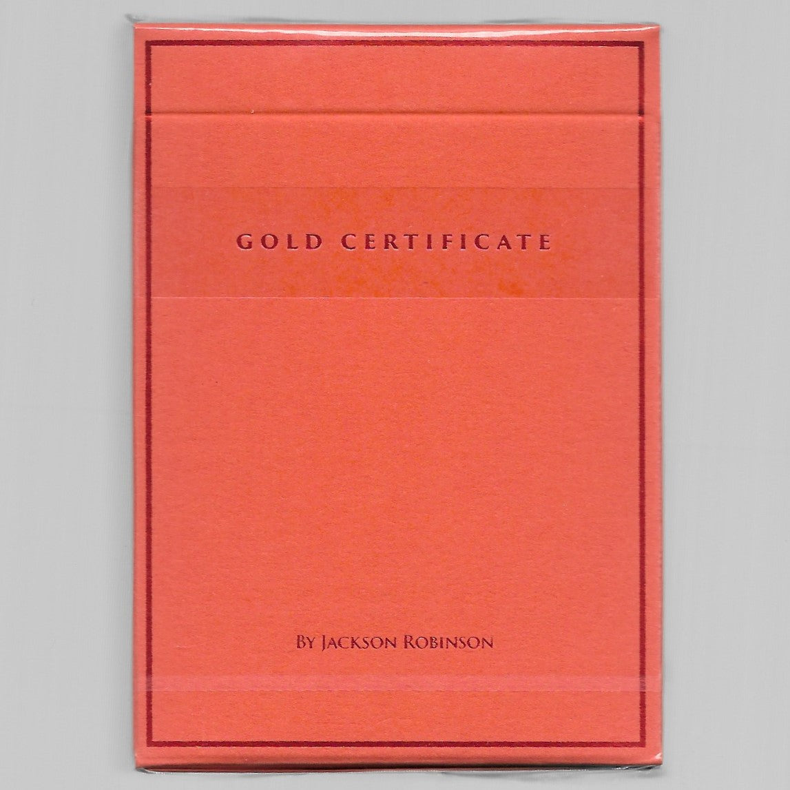 Gold Certificate Foiled Edition (Standard) Playing Cards