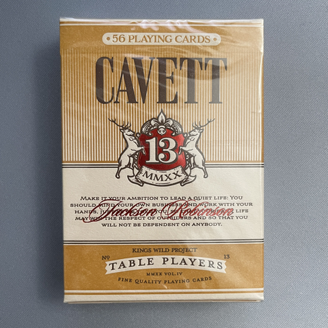 Table Players (Volume 4 / "Cavett") Playing Cards