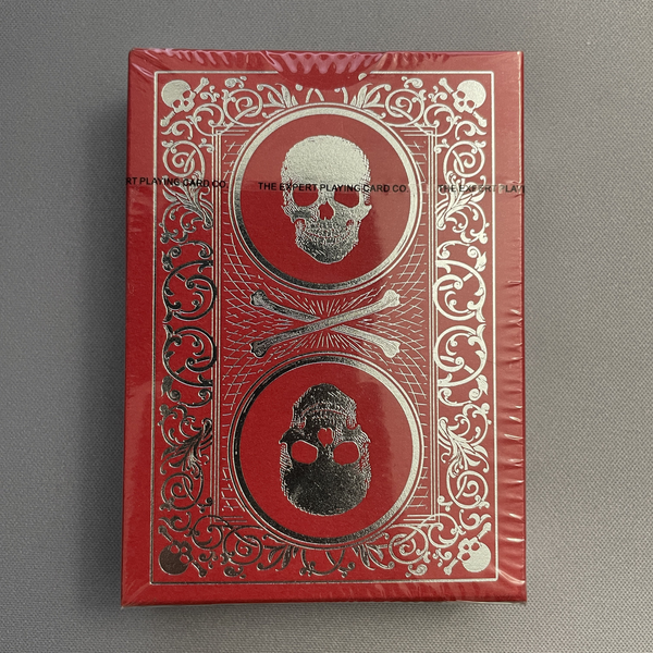 Superior Skull And Bones (V2 Red/Silver) Playing Cards