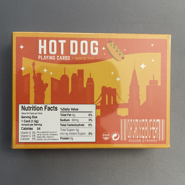 Hot Dog Playing Cards