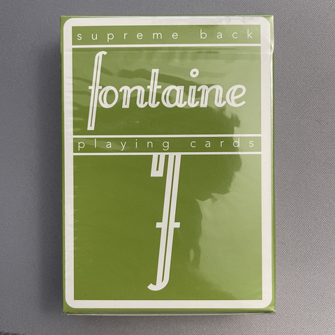 Fontaine Supreme Back (Green) Playing Cards