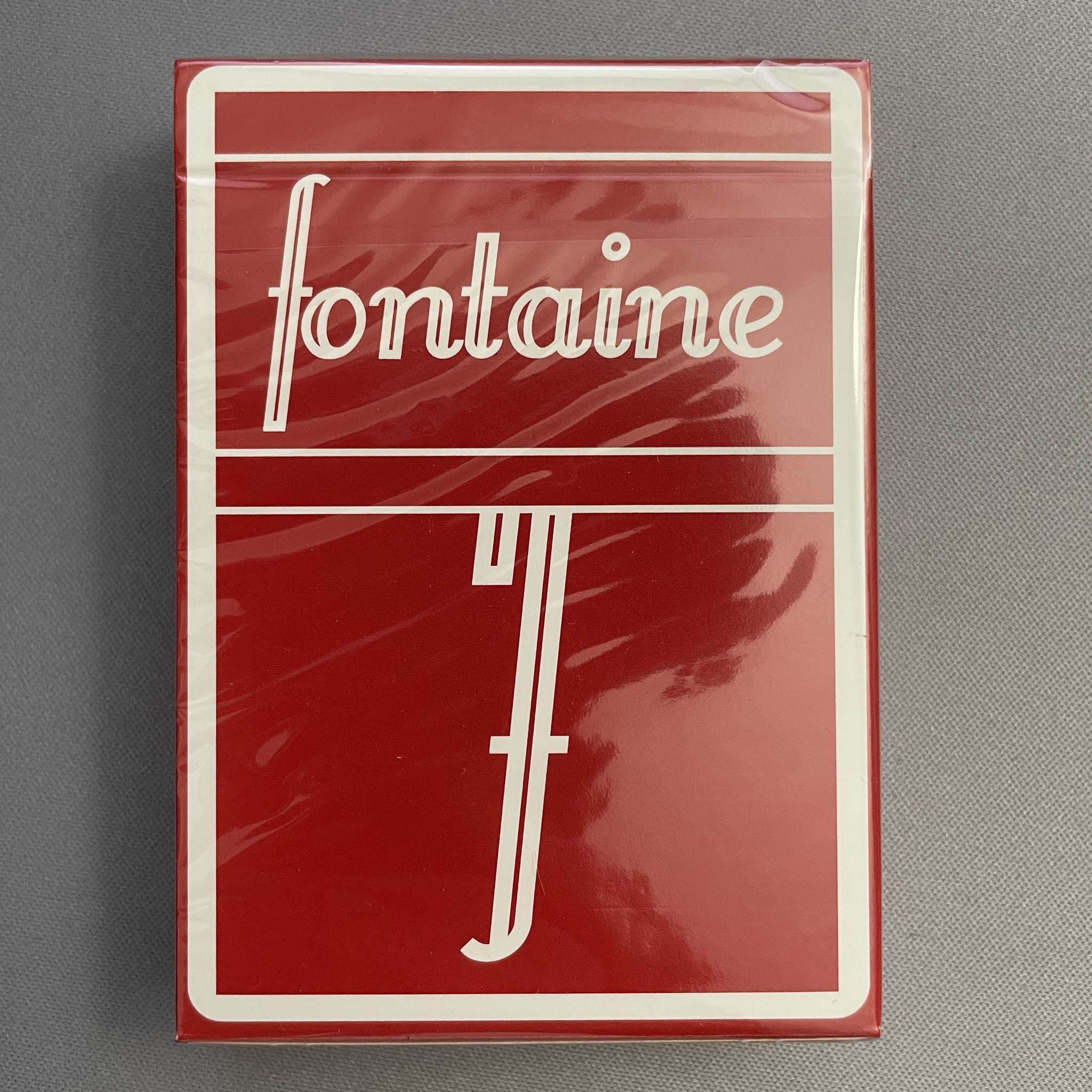 Fontaine (Cranberry) Playing Cards