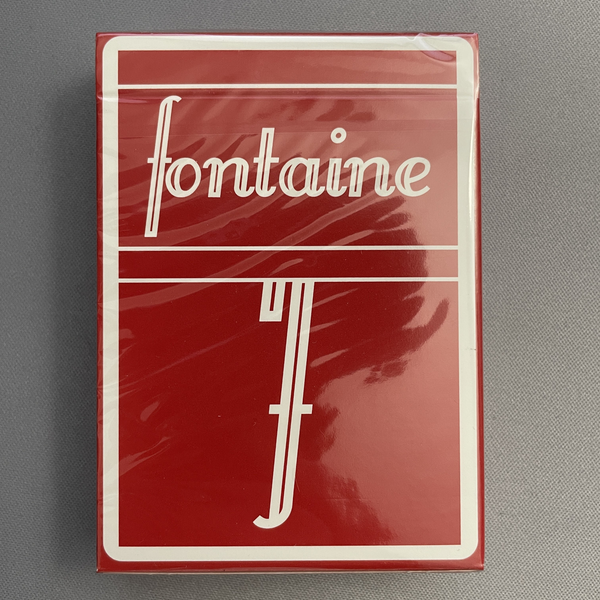 Fontaine (Cranberry) Playing Cards