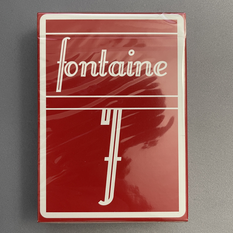 Fontaine (Cranberry) Playing Cards