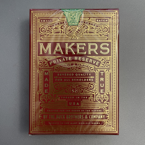 Makers (Private Reserve) Playing Cards