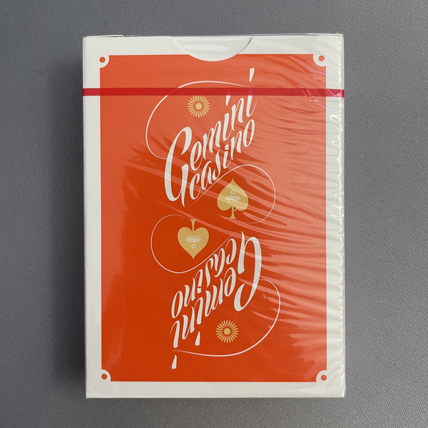 Gemini Casino (1975 Orange No Seal) Playing Cards