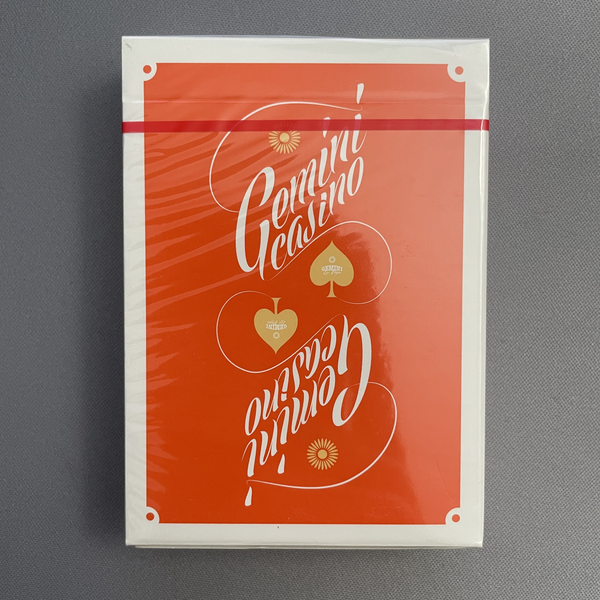 Gemini Casino (1975 Orange xxx/1200) Playing Cards