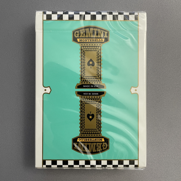Gemini Casino (Turquoise Prism Holo Gilded) Playing Cards