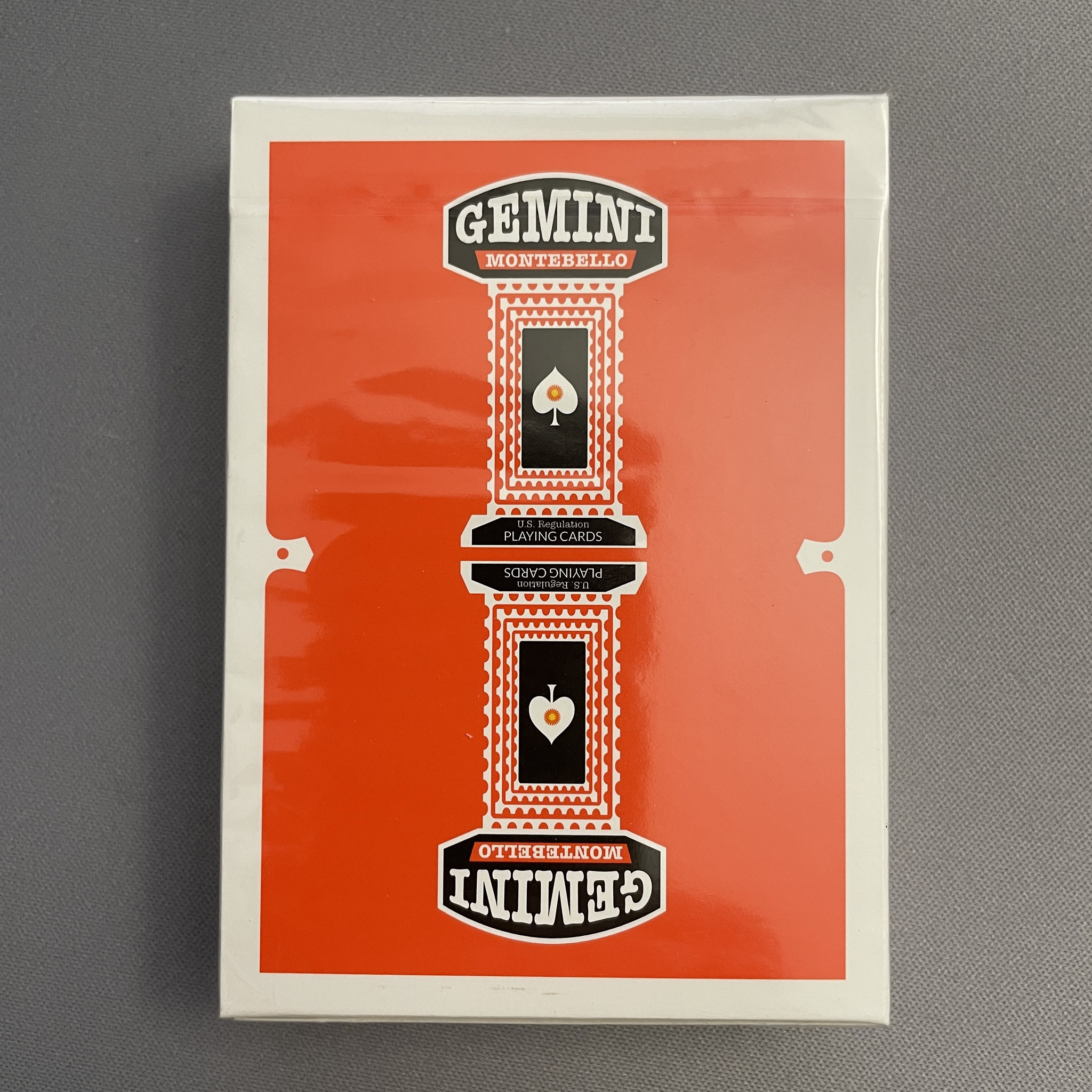 Gemini Casino (Orange) Playing Cards