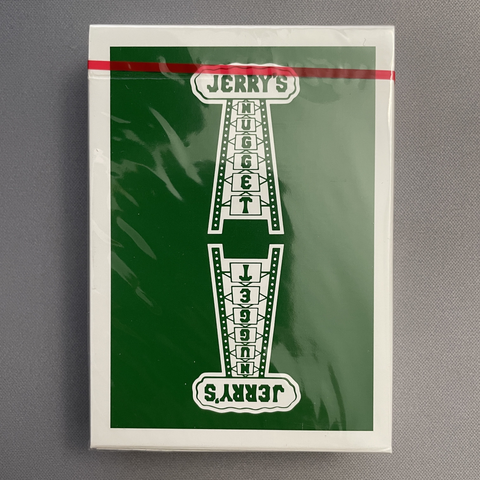 Jerry's Nugget (Marked Monotone Green) Playing Cards