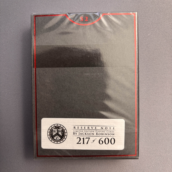 Reserve Note (Limited #217/600) Playing Cards
