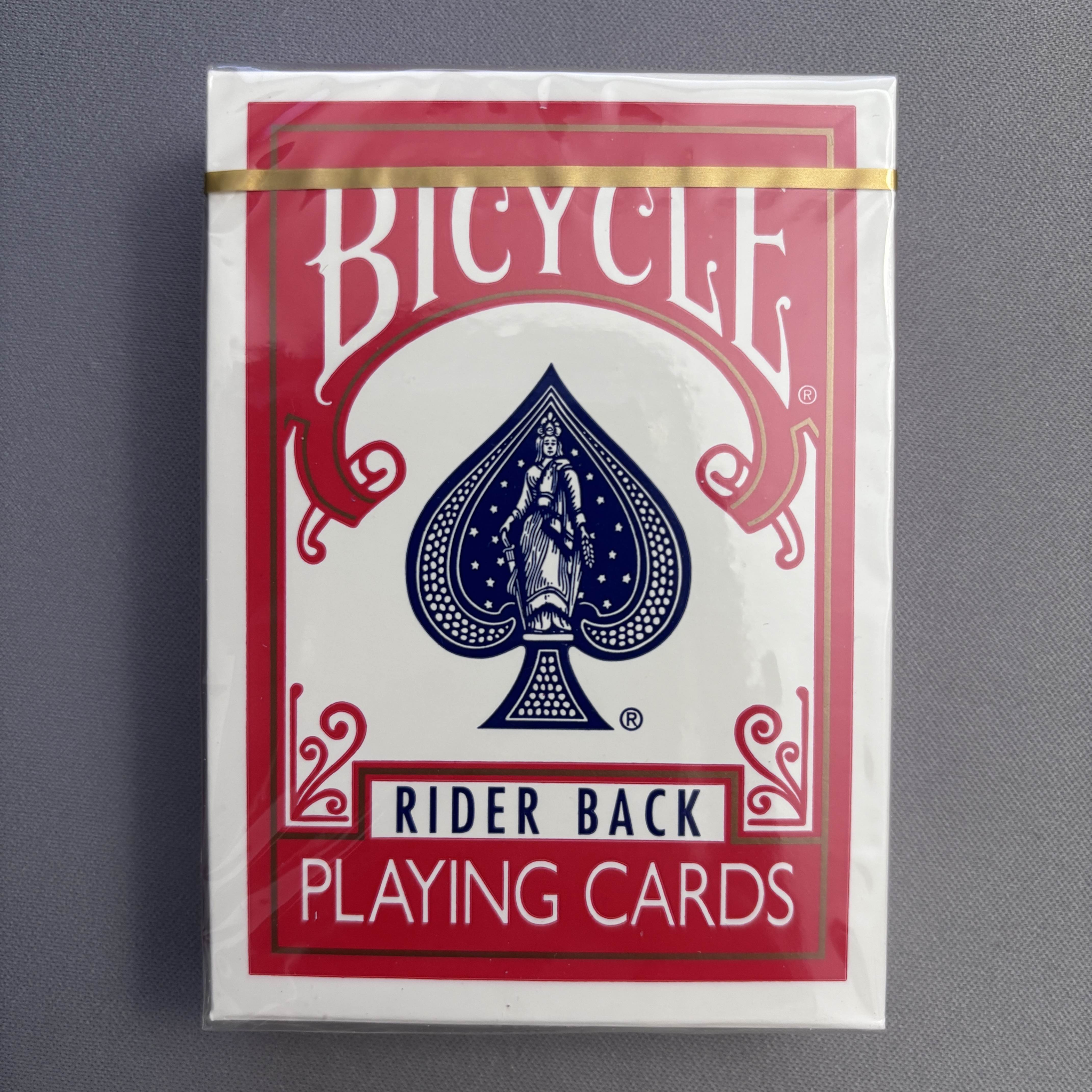 Bicycle Rider Back Gold Standard (Red) Playing Cards