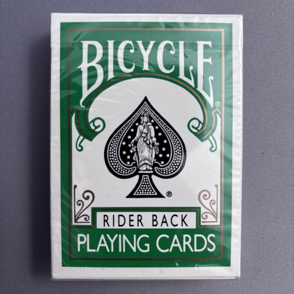 Bicycle Rider Back (Green) Playing Cards