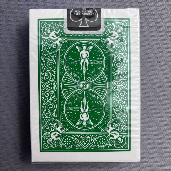 Bicycle Rider Back (Green) Playing Cards