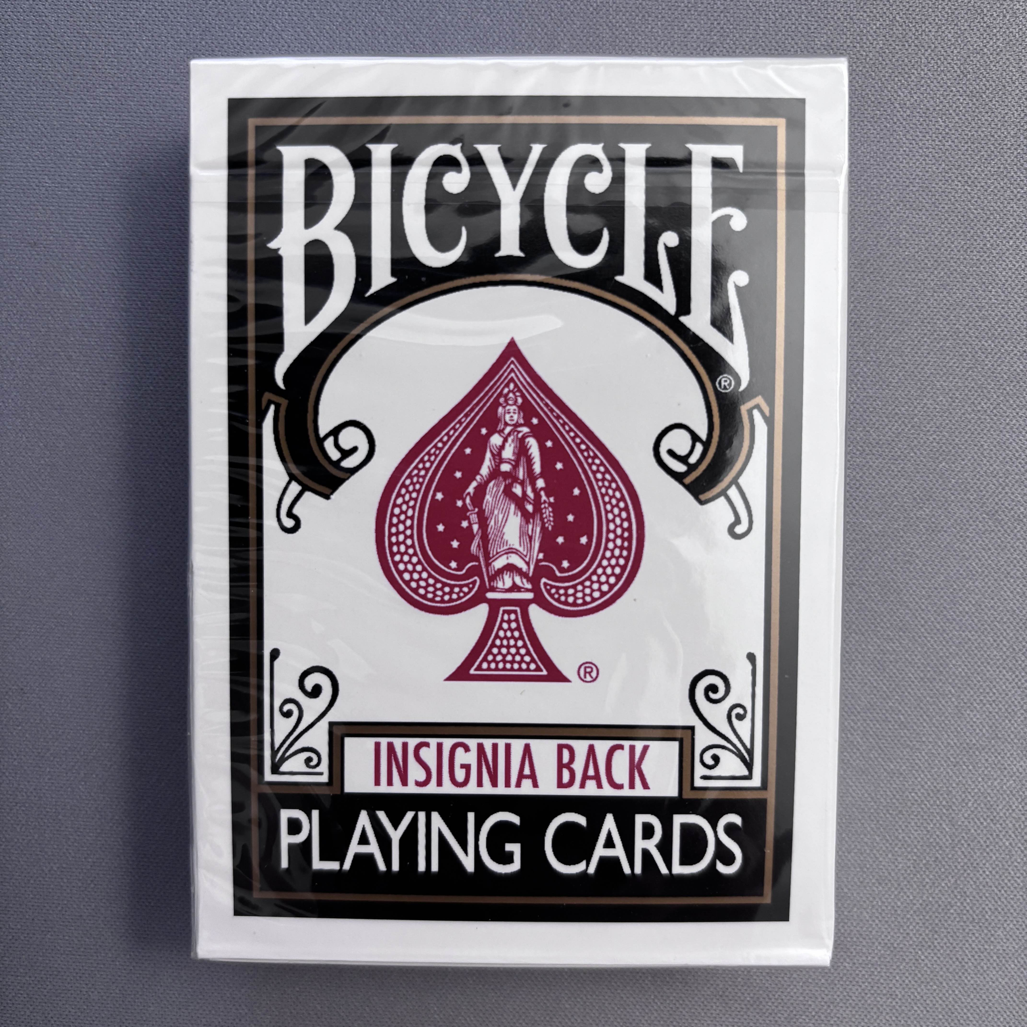 Bicycle Insignia Back (Black) Playing Cards