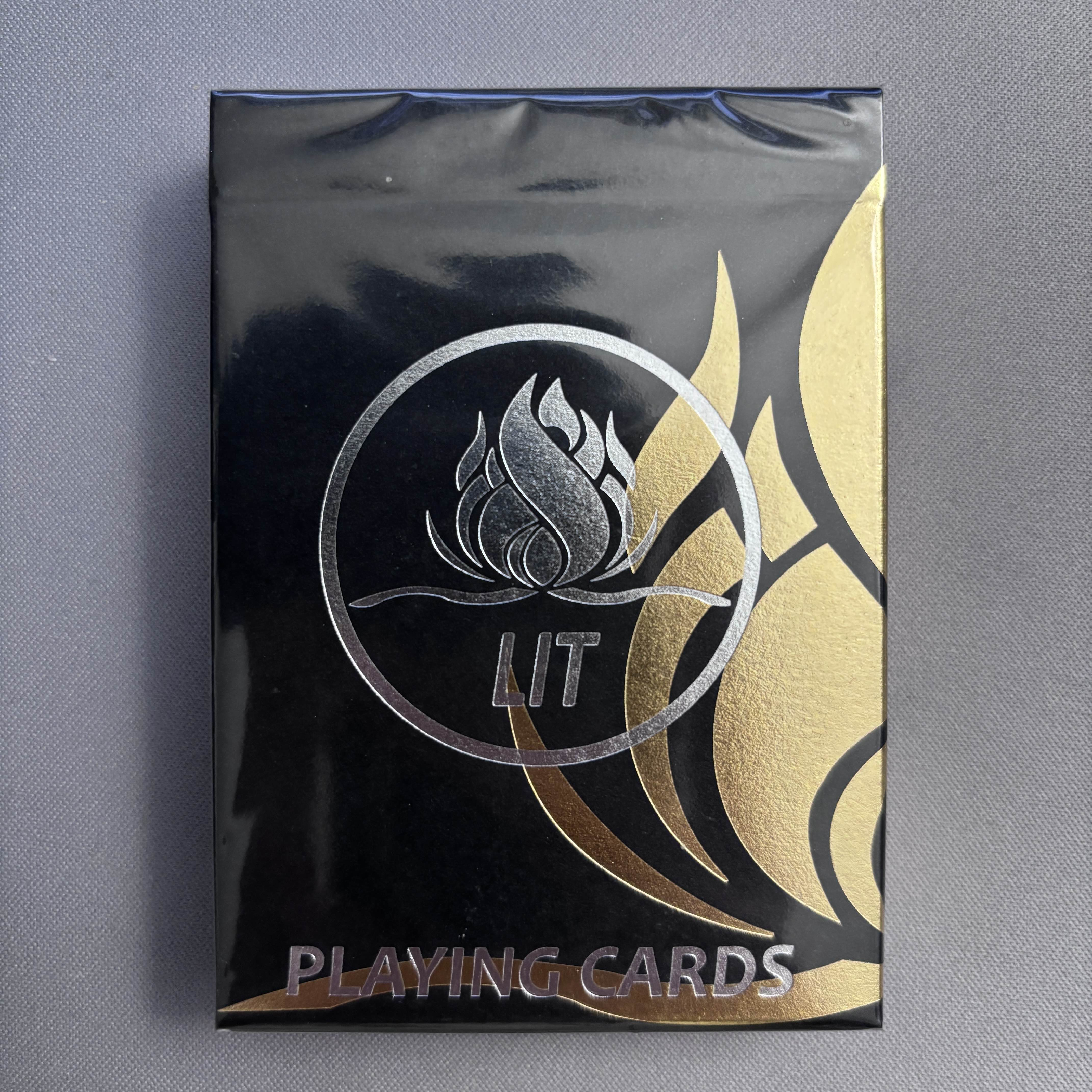 Lit V2 (Black Gilded) Playing Cards