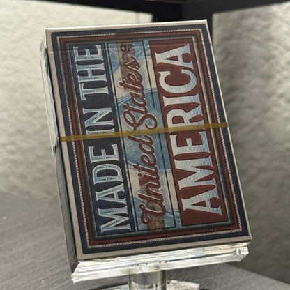 Made In The United States Of America (Blue Gilded) Playing Cards