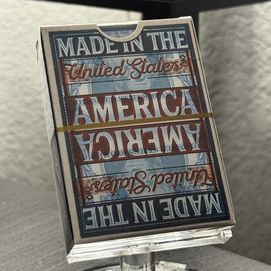 Made In The United States Of America (Blue Gilded) Playing Cards