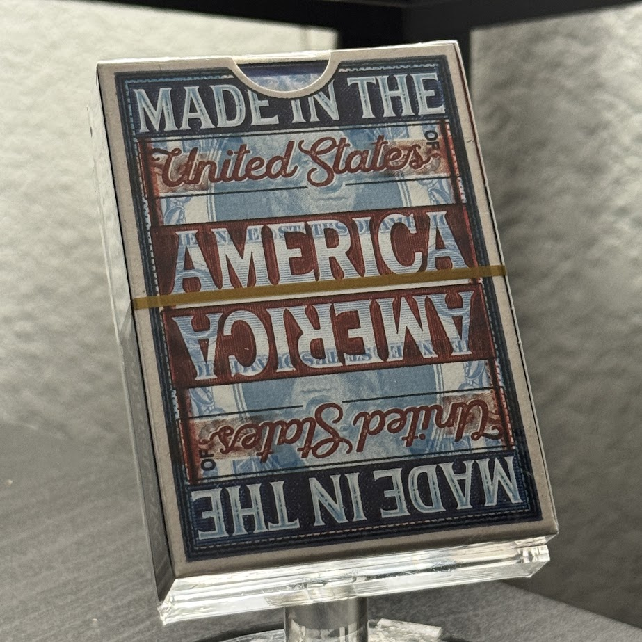 Made In The United States Of America (Red Gilded) Playing Cards
