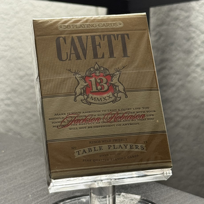 Table Players V4 ("Cavett" Gilded #102/300) Playing Cards
