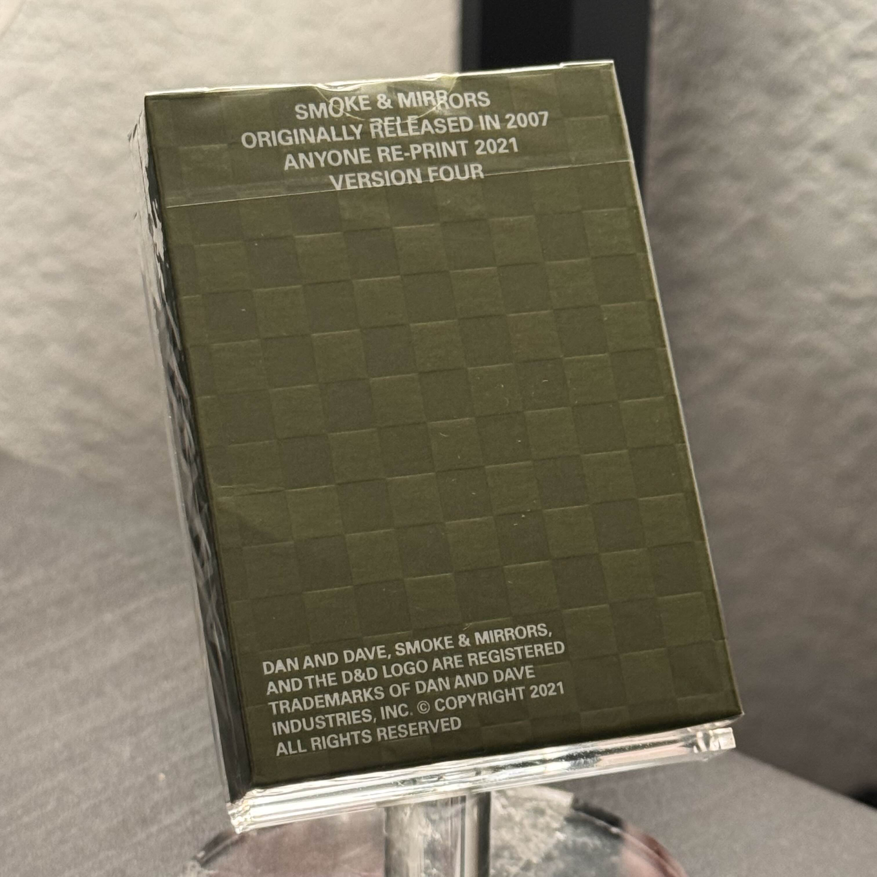 Smoke And Mirrors Anyone V4 (Green) Playing Cards