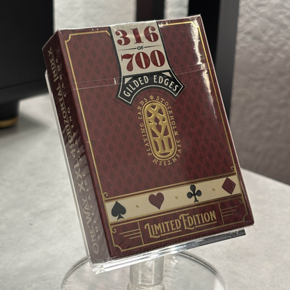 Solitaire17 (Red Gilded #316/700) Playing Cards
