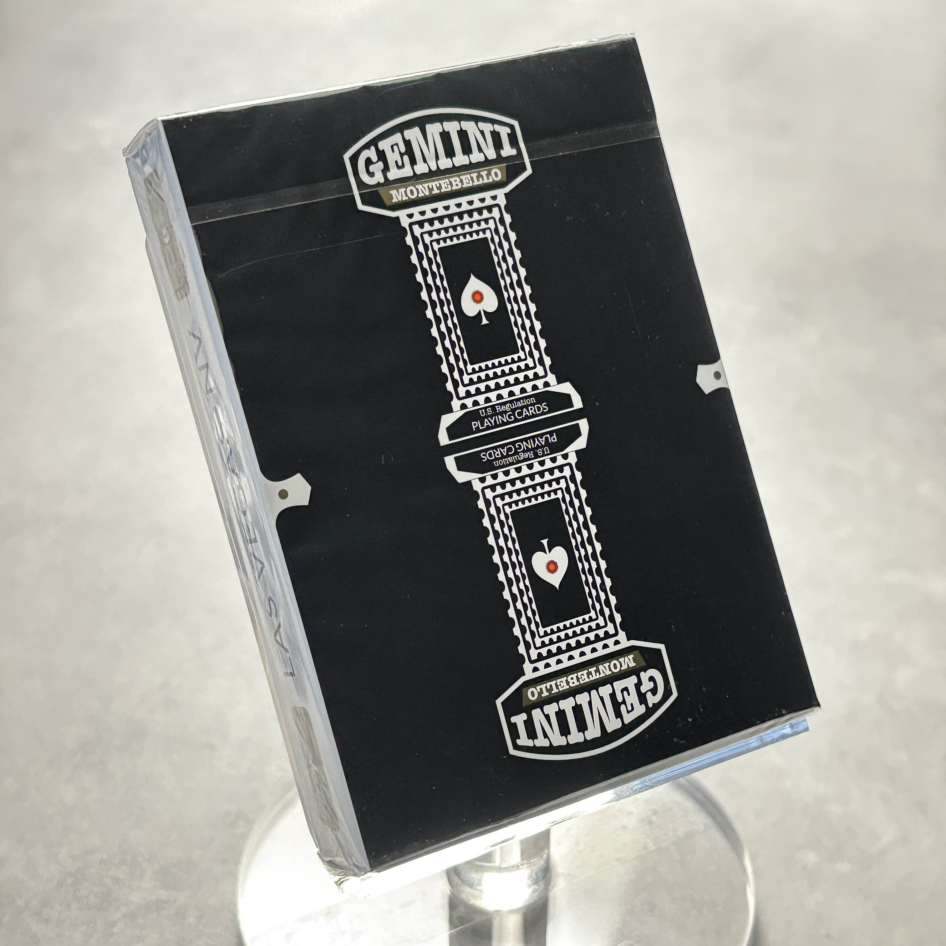 Gemini Casino Black Playing Cards