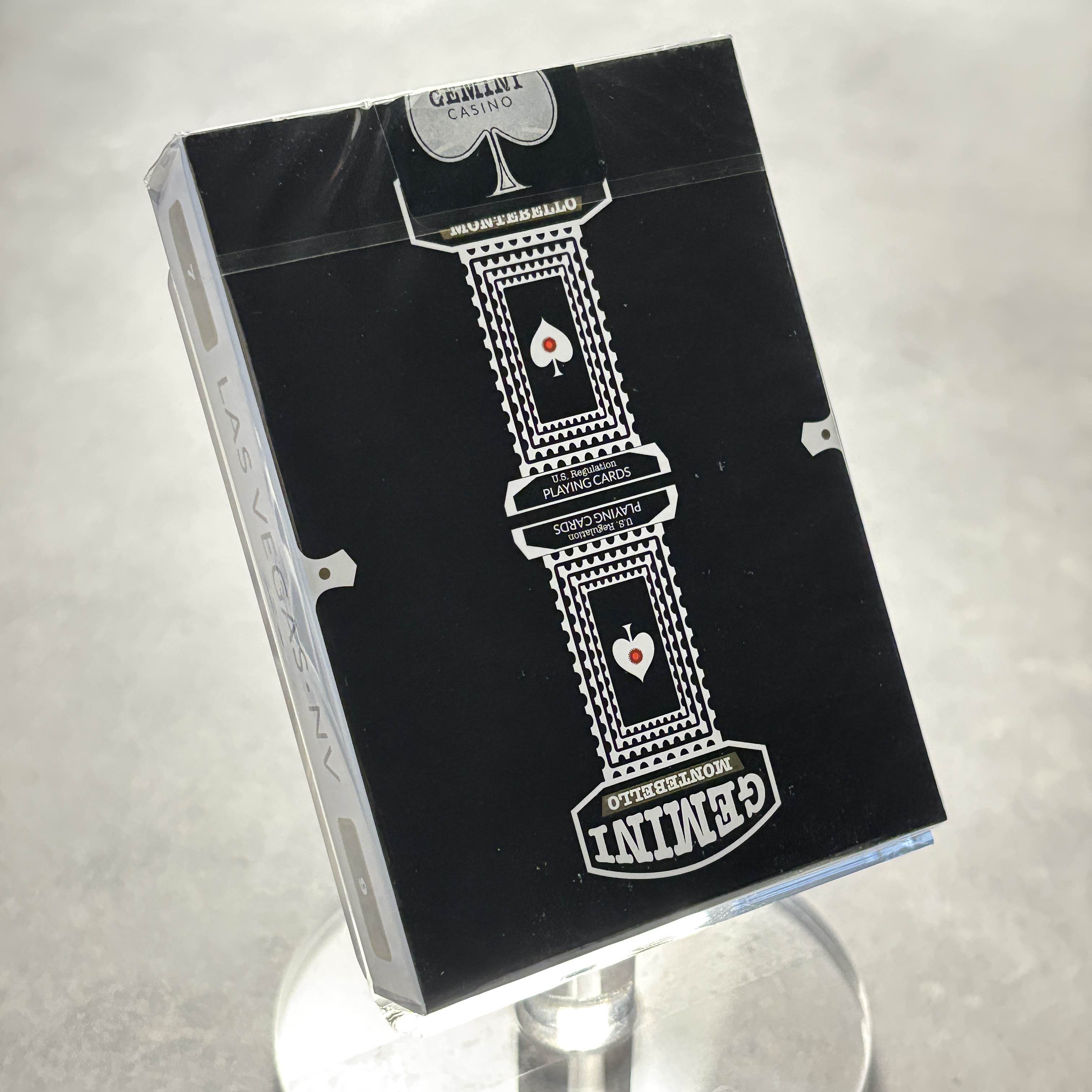 Gemini Casino Black Playing Cards