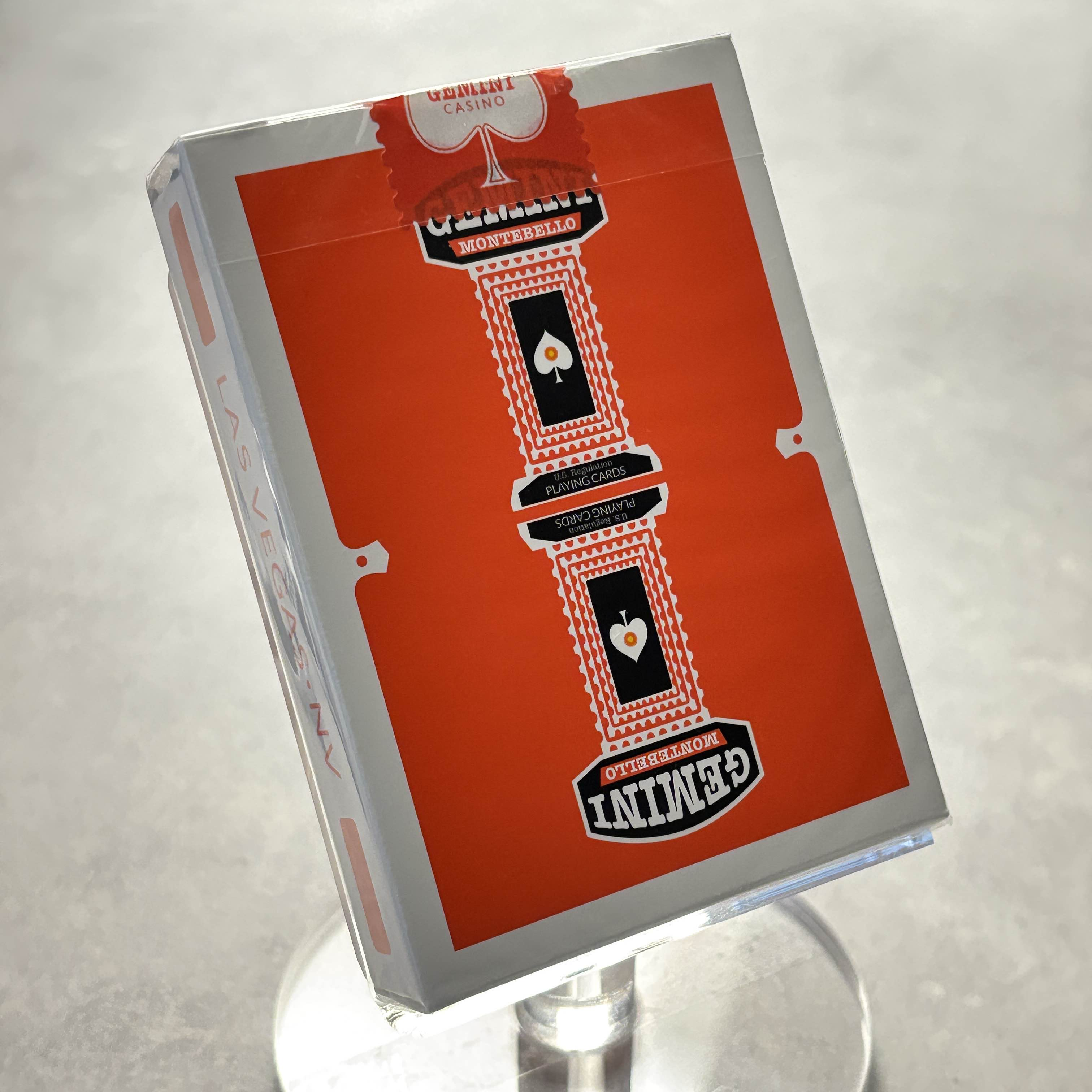 Gemini Casino (Orange) Playing Cards