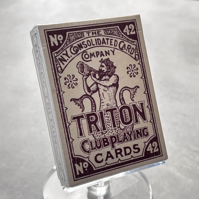 Triton No. 42 (Rosewood Red) Playing Cards