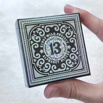 Alphabet Blocks Black (Standard) Playing Cards
