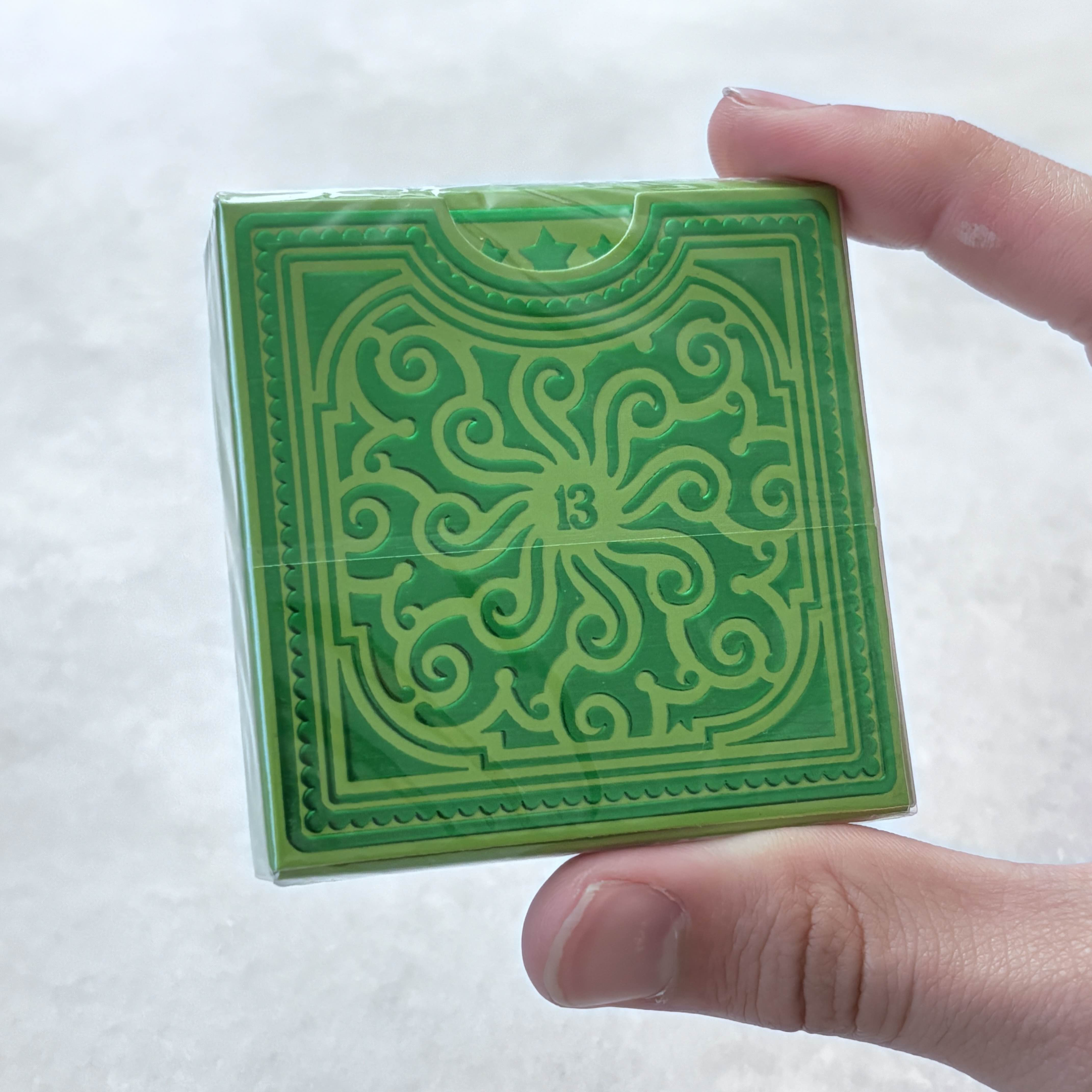 Alphabet Block Green (Standard) Playing Cards