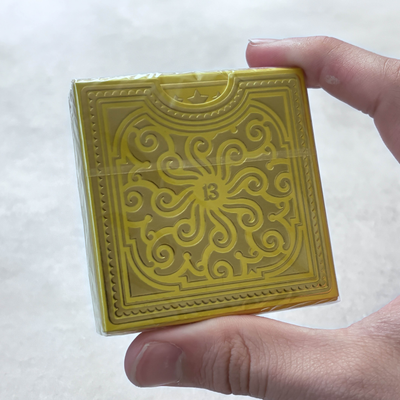 Alphabet Blocks Yellow (Gilded) Playing Cards