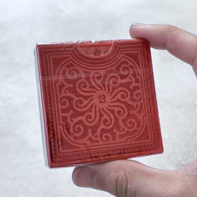 Alphabet Block Red (Gilded) Playing Cards