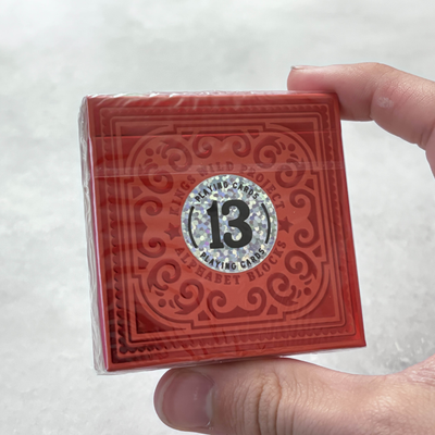 Alphabet Block Red (Standard) Playing Cards