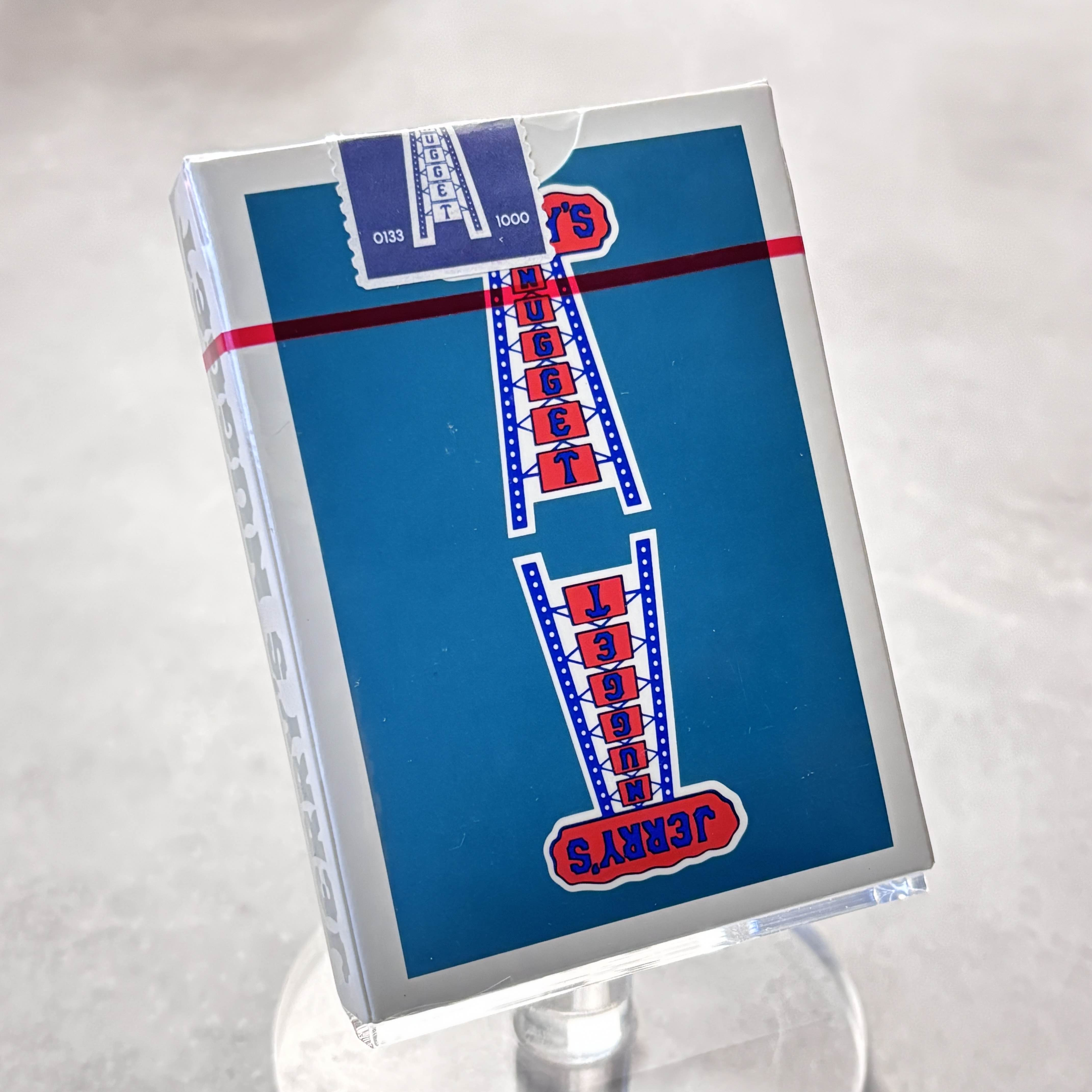 Jerry's Nugget Aqua (Gilded) Playing Cards